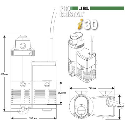 JBL ProCristal i30 Innenfilter (Aquarien 10-40l)